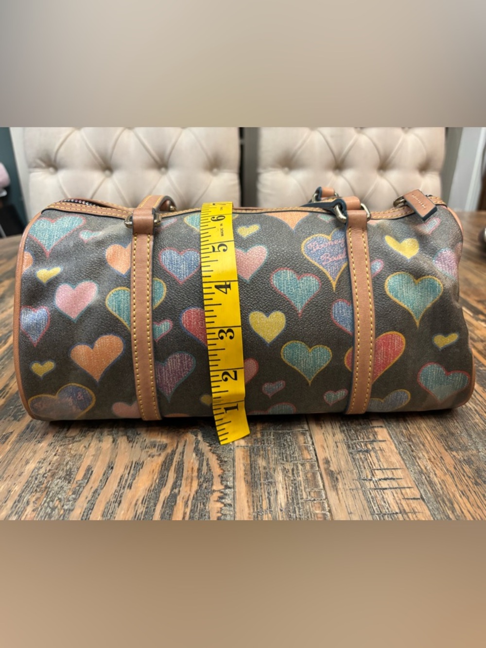 Dooney & Bourke Crayon Doodle Barrel Bag - Picture 7 of 16